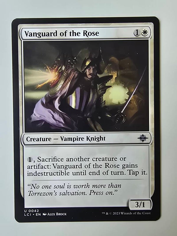VANGUARD OF THE ROSE (LCI) (U 0042) (MTG) (TRADING CARD)