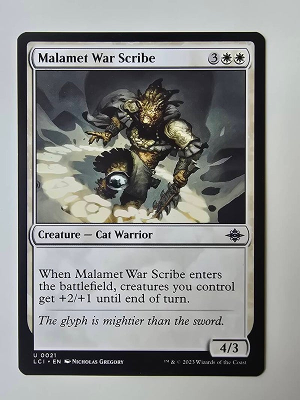 MALAMET WAR SCRIBE (LCI) (U 0021) (MTG) (TRADING CARD)