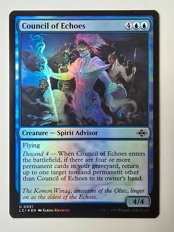 COUNCIL OF ECHOES (LCI) (U 0051) (FOIL) (MTG) (TRADING CARD)