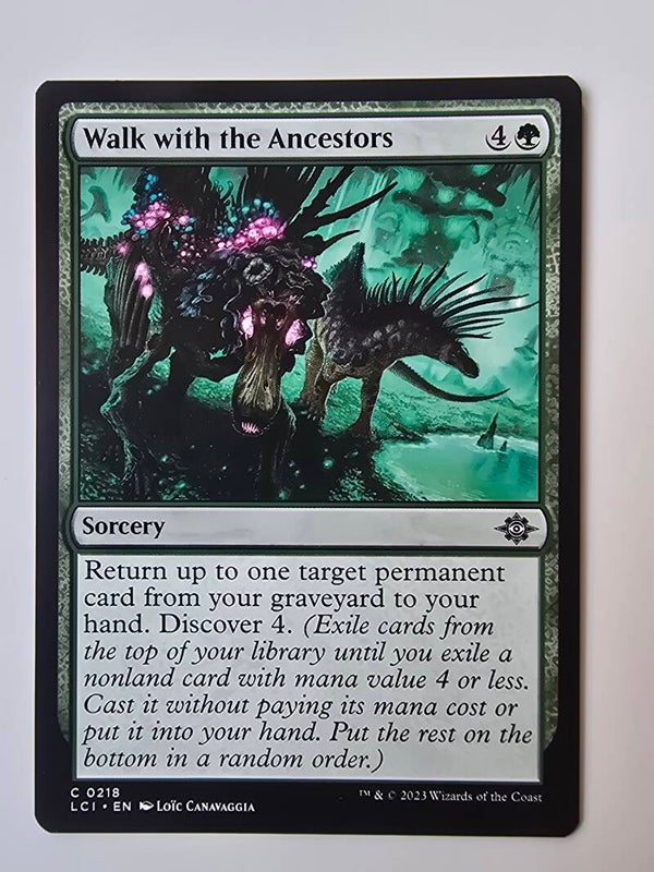 WALK WITH THE ANCESTORS (LCI) (C 0218) (MTG) (TRADING CARD)