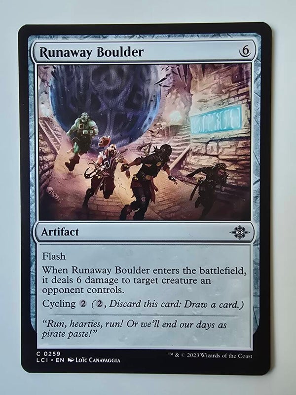RUNAWAY BOULDER (LCI) (C 0259) (MTG) (TRADING CARD)