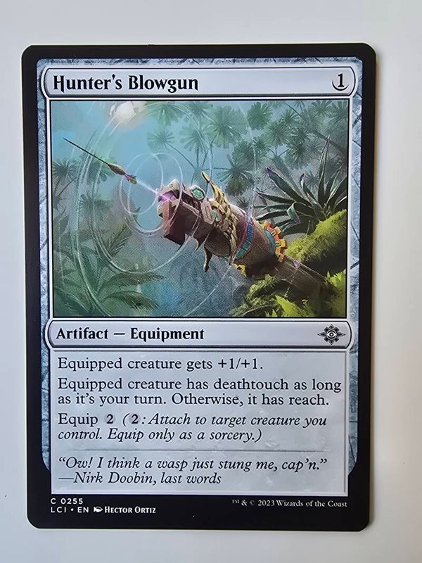 HUNTER'S BLOWGUN (LCI) (C 0255) (MTG) (TRADING CARD)