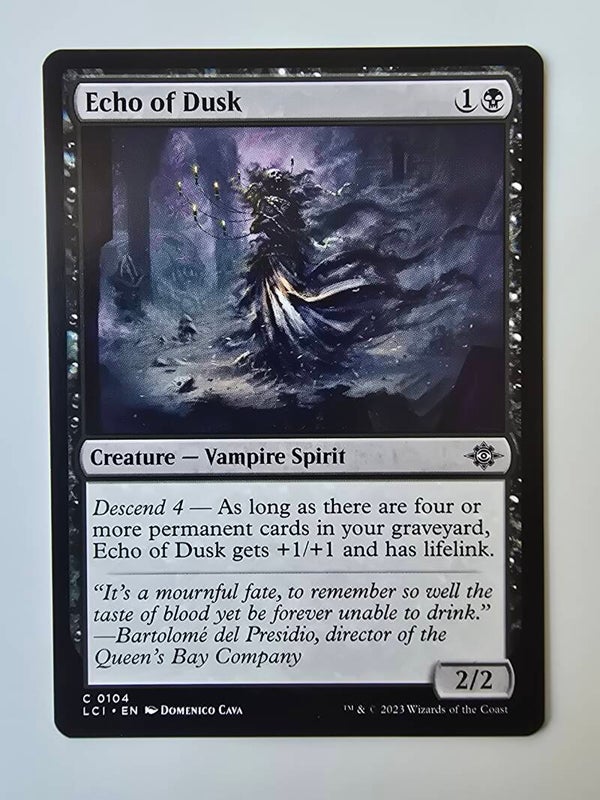 ECHO OF DUSK (LCI) (C 0104) (MTG) (TRADING CARD)