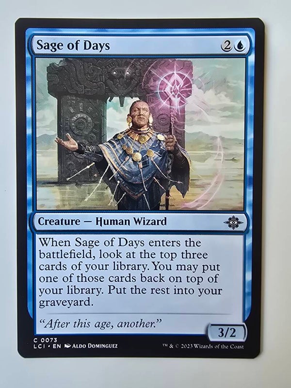 SAGE OF DAYS (LCI) (C 0073) (MTG) (TRADING CARD)