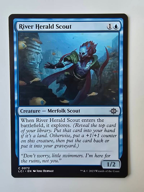 RIVER HERALD SCOUT (LCI) (C 0072) (MTG) (TRADING CARD)