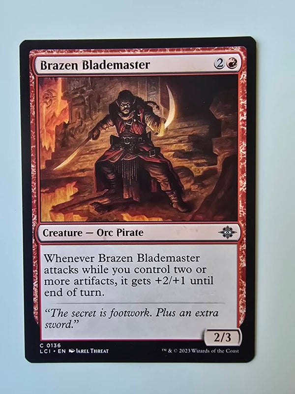 BRAZEN BLADEMASTER (LCI) (C 0136) (MTG) (TRADING CARD)