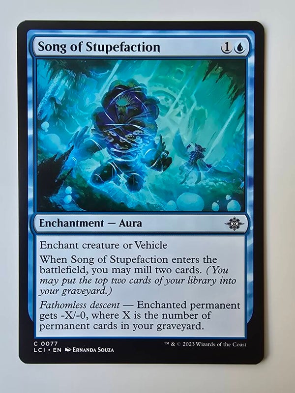 SONG OF STUPEFACTION (LCI) (C 0077) (MTG) (TRADING CARD)