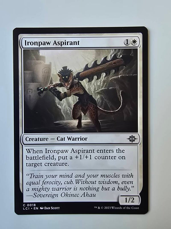 IRONPAW ASPIRANT (LCI) (C 0018) (MTG) (TRADING CARD)