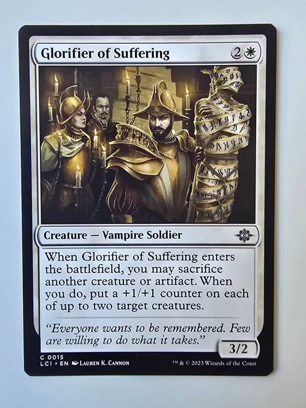 GLORIFIER OF SUFFERING (LCI) (C 0015) (MTG) (TRADING CARD)