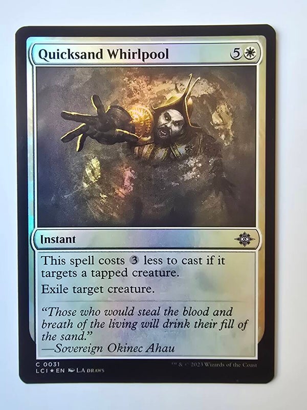 QUICKSAND WHIRLPOOL (LCI) (C 0031) (FOIL) (MTG) (TRADING CARD)