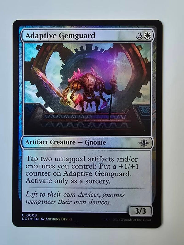 ADAPTIVE GEMGUARD (LCI) (C 0003) (FOIL) (MTG) (TRADING CARD)