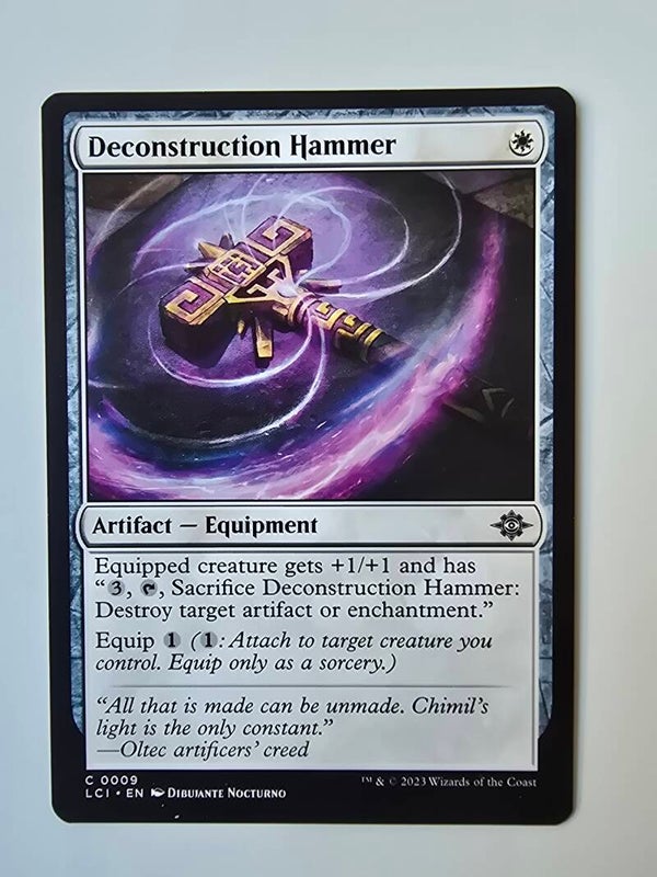 DECONSTRUCTION HAMMER (LCI) (C 0009) (MTG) (TRADING CARD)