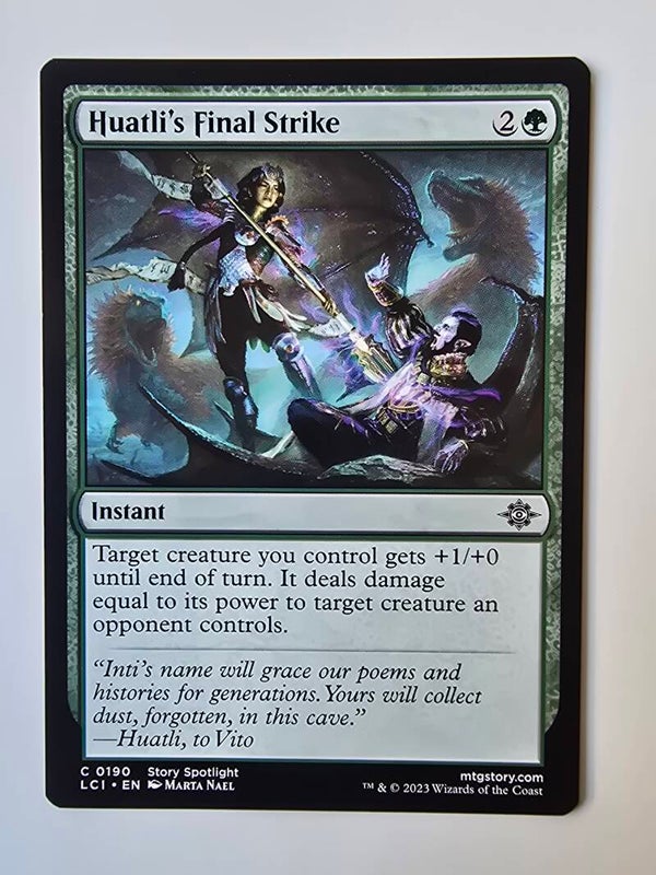 HUATLI'S FINAL STRIKE (LCI) (C 0190) (MTG) (TRADING CARD)