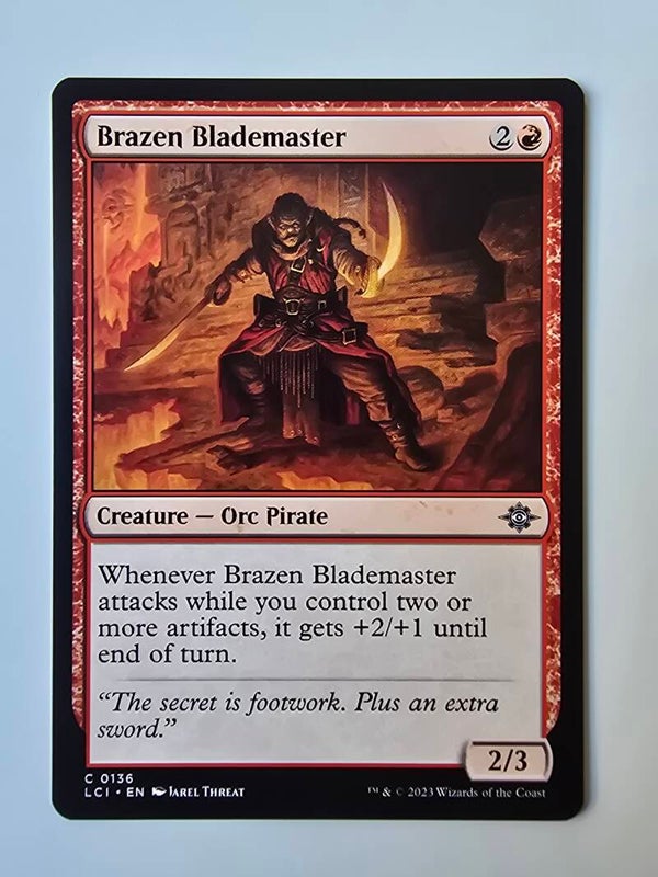 BRAZEN BLADEMASTER (LCI) (C 0136) (MTG) (TRADING CARD)