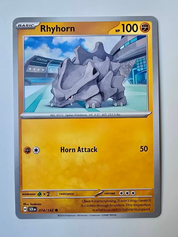 RHYHORN (STELLAR CROWN 074/142) (POKÉMON) (TRADING CARD)
