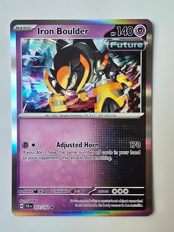 IRON BOULDER (STELLAR CROWN 071/142) (HOLO) (POKÉMON) (TRADING CARD)
