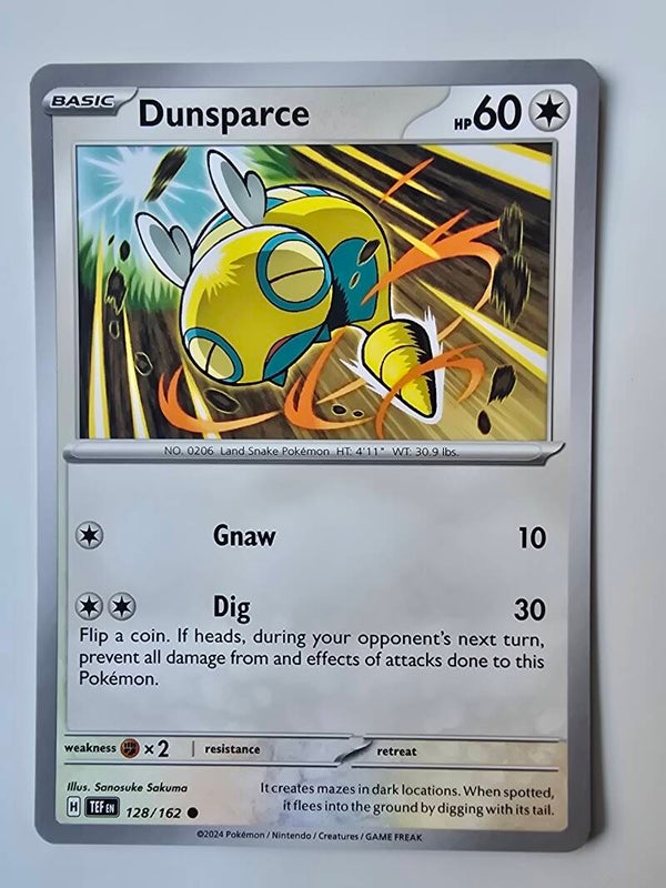 DUNSPARCE (TEMPORAL FORCES 128/162) (POKÉMON) (TRADING CARD)