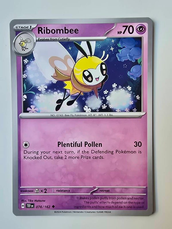 RIBOMBEE (TEMPORAL FORCES 076/162) (POKÉMON) (TRADING CARD)
