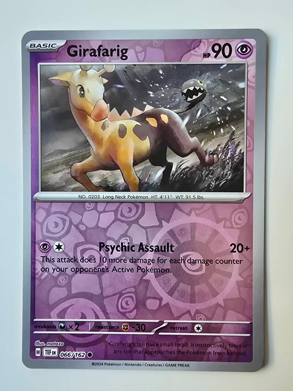 GIRAFARIG (TEMPORAL FORCES 066/162) (REVERSE HOLO) (POKÉMON) (TRADING CARD)