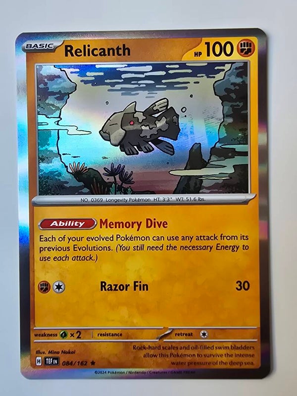 RELICANTH (TEMPORAL FORCES 084/162) (HOLO) (POKÉMON) (TRADING CARD)