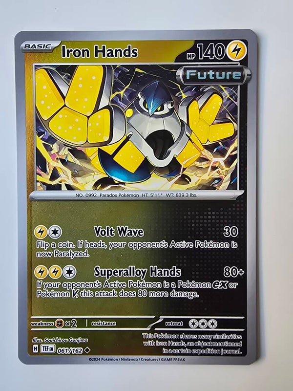 IRON HANDS (TEMPORAL FORCES 061/162) (REVERSE HOLO) (POKÉMON) (TRADING CARD)