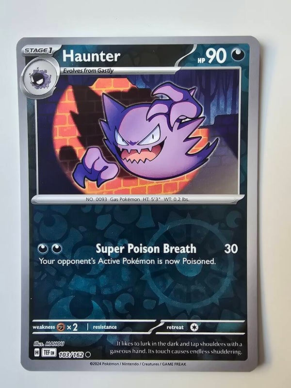 HAUNTER (TEMPORAL FORCES 103/162) (REVERSE HOLO) (POKÉMON) (TRADING CARD)