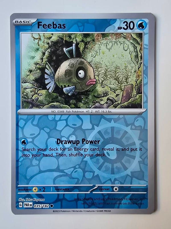 FEEBAS (PARADOX RIFT 035/182) (REVERSE HOLO) (POKÉMON) (TRADING CARD)