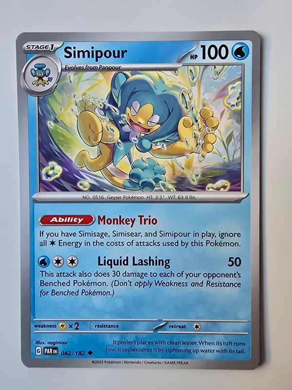 SIMIPOUR (PARADOX RIFT 042/182) (POKÉMON) (TRADING CARD)