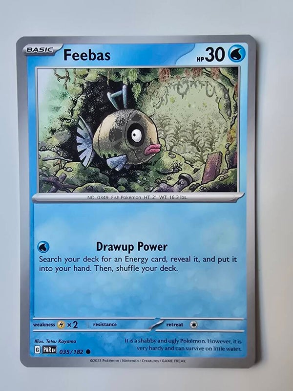 FEEBAS (PARADOX RIFT 035/182) (POKÉMON) (TRADING CARD)