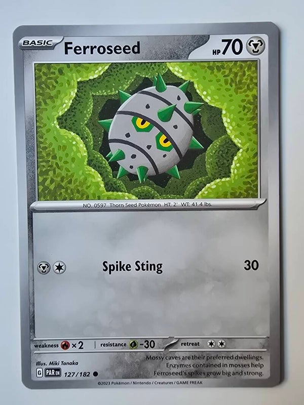 FERROSEED (PARADOX RIFT 127/182) (POKÉMON) (TRADING CARD)