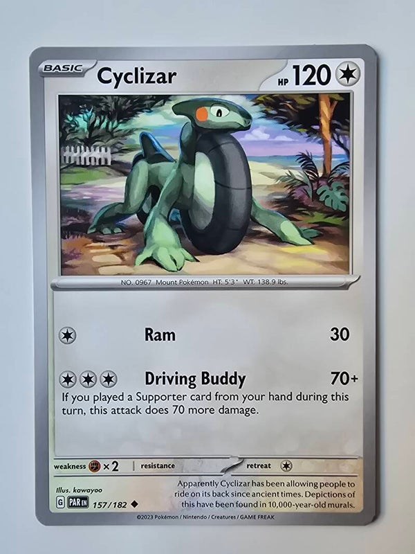 CYCLIZAR (PARADOX RIFT 157/182) (POKÉMON) (TRADING CARD)