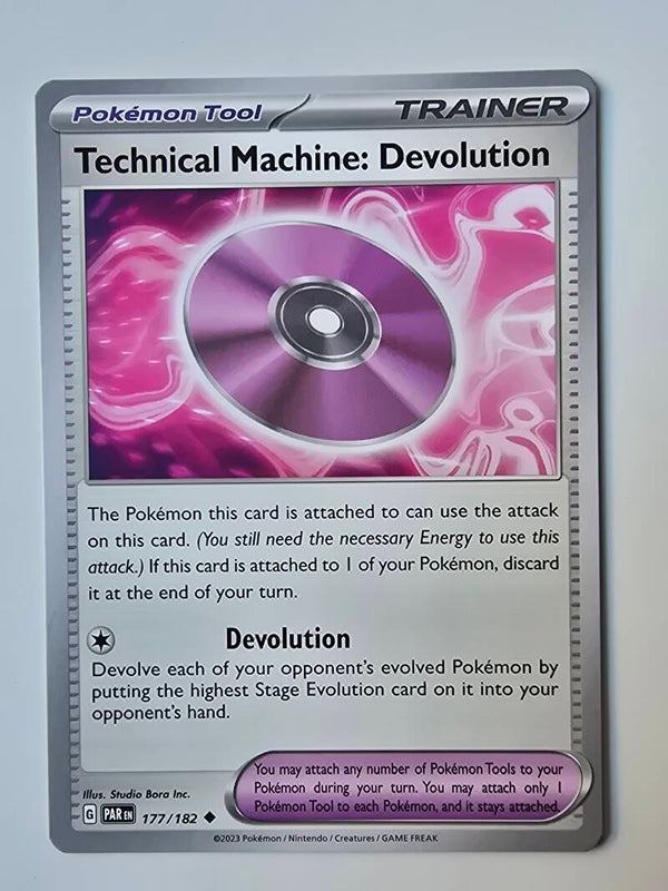 TECHNICAL MACHINE: DEVOLUTION (PARADOX RIFT 177/182) (POKÉMON) (TRADING CARD)
