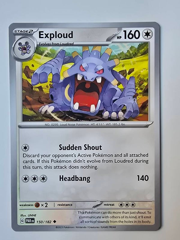 EXPLOUD (PARADOX RIFT 150/182) (POKÉMON) (TRADING CARD)