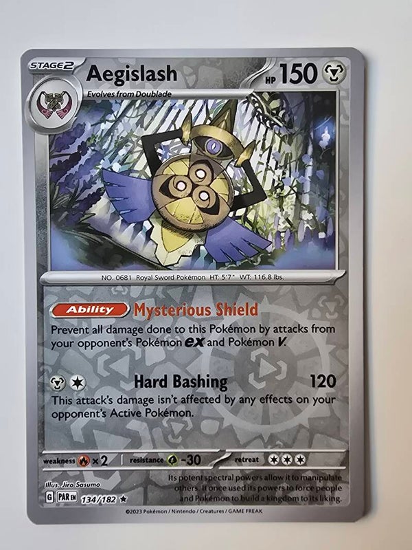 AEGISLASH (PARADOX RIFT 134/182) (REVERSE HOLO) (POKÉMON) (TRADING CARD)