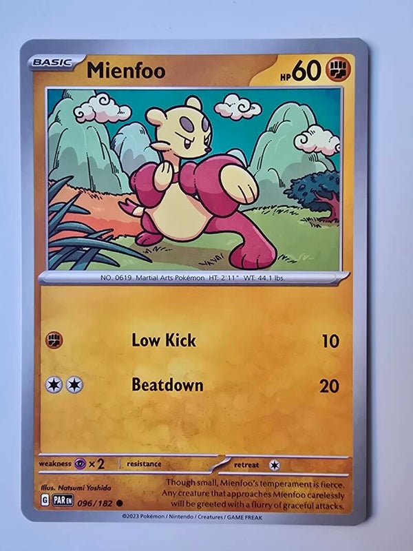 MIENFOO (PARADOX RIFT 096/182) (POKÉMON) (TRADING CARD)