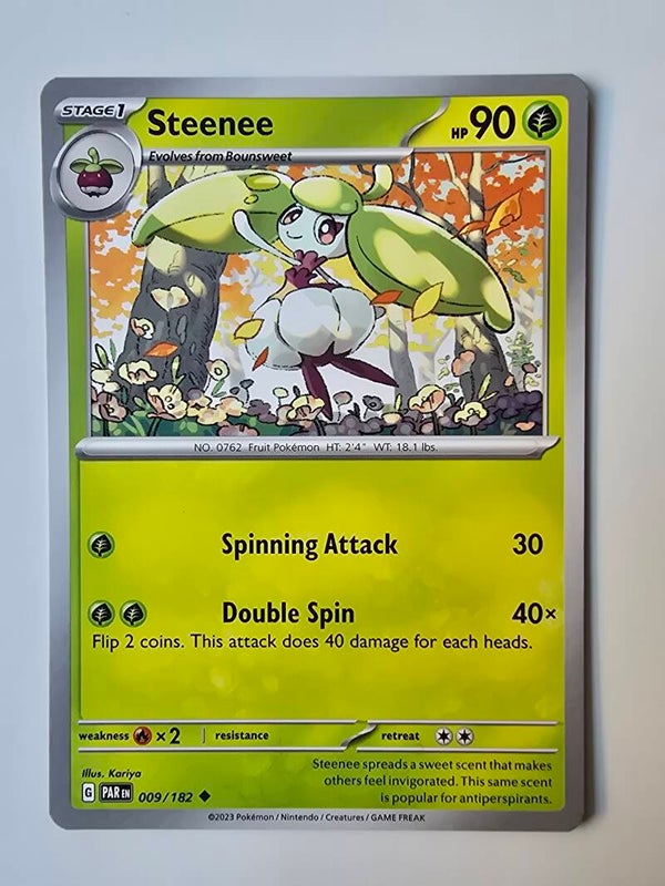 STEENEE (PARADOX RIFT 009/182) (POKÉMON) (TRADING CARD)