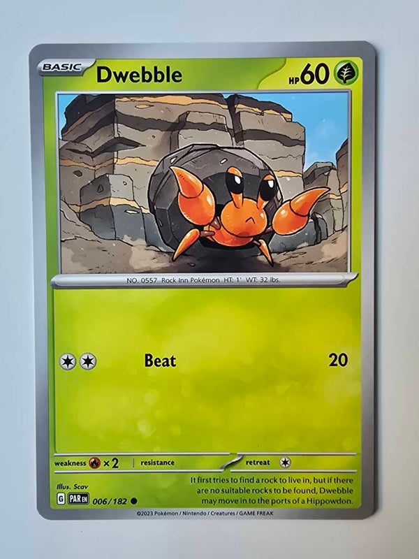 DWEBBLE (PARADOX RIFT 006/182) (POKÉMON) (TRADING CARD)