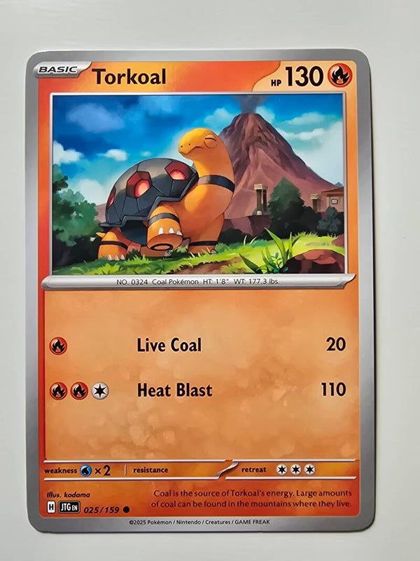 TORKOAL (JOURNEY TOGETHER 025/159) (POKÉMON) (TRADING CARD)