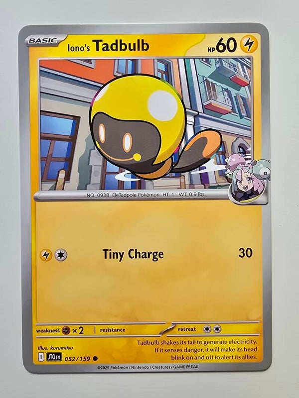 IONO'S TADBULB (JOURNEY TOGETHER 052/159) (POKÉMON) (TRADING CARD)