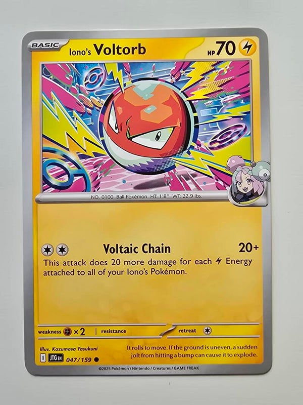 IONO'S VOLTORB (JOURNEY TOGETHER 047/159) (POKÉMON) (TRADING CARD)