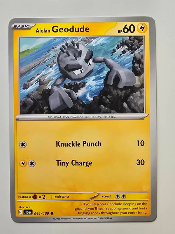 ALOLAN GEODUDE (JOURNEY TOGETHER 044/159) (POKÉMON) (TRADING CARD)