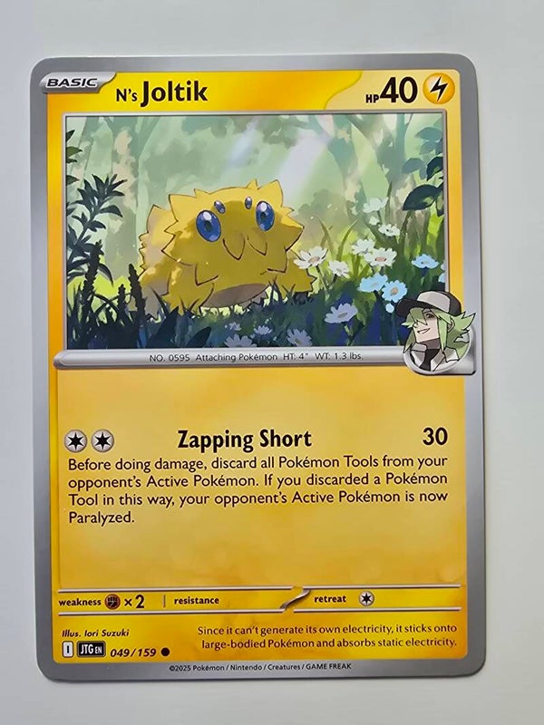N'S JOLTIK (JOURNEY TOGETHER 049/159) (POKÉMON) (TRADING CARD)