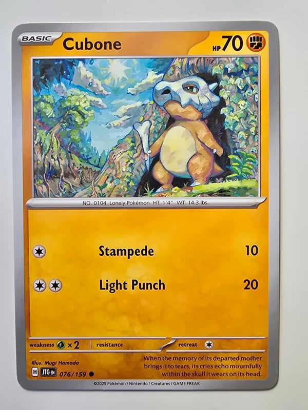 CUBONE (JOURNEY TOGETHER 076/159) (POKÉMON) (TRADING CARD)