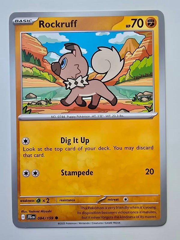 ROCKRUFF (JOURNEY TOGETHER 084/159) (POKÉMON) (TRADING CARD)