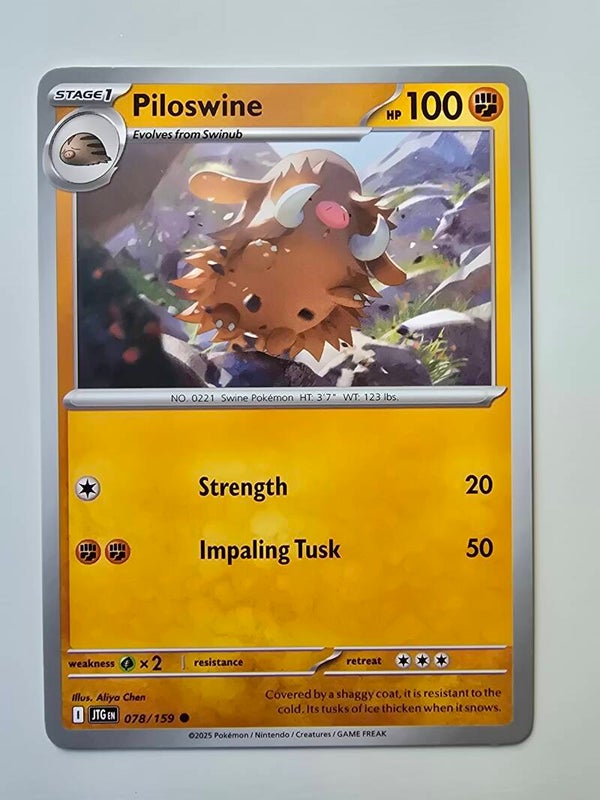 PILOSWINE (JOURNEY TOGETHER 078/159) (POKÉMON) (TRADING CARD)
