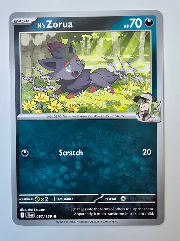 N'S ZORUA (JOURNEY TOGETHER 097/159) (POKÉMON) (TRADING CARD)