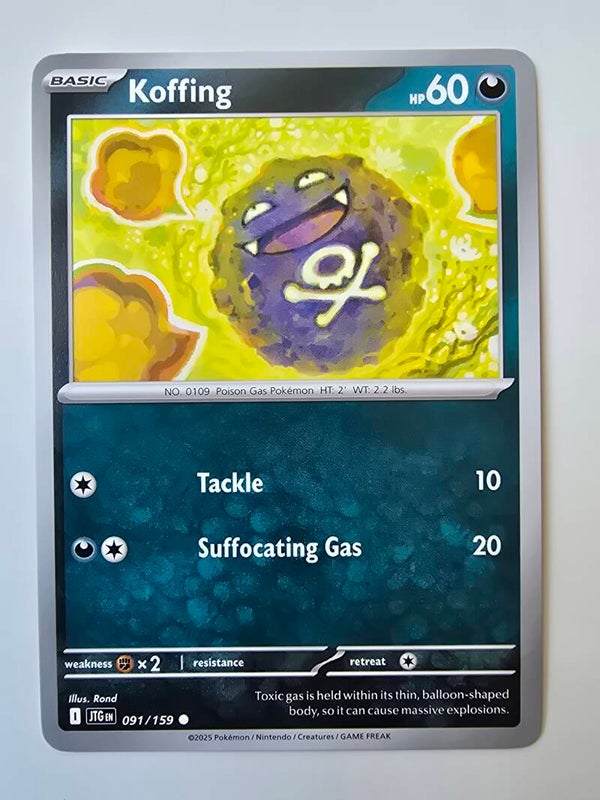 KOFFING (JOURNEY TOGETHER 091/159) (POKÉMON) (TRADING CARD)