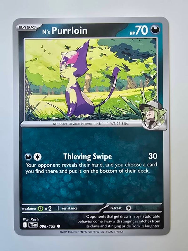 N'S PURRLOIN (JOURNEY TOGETHER 096/159) (POKÉMON) (TRADING CARD)