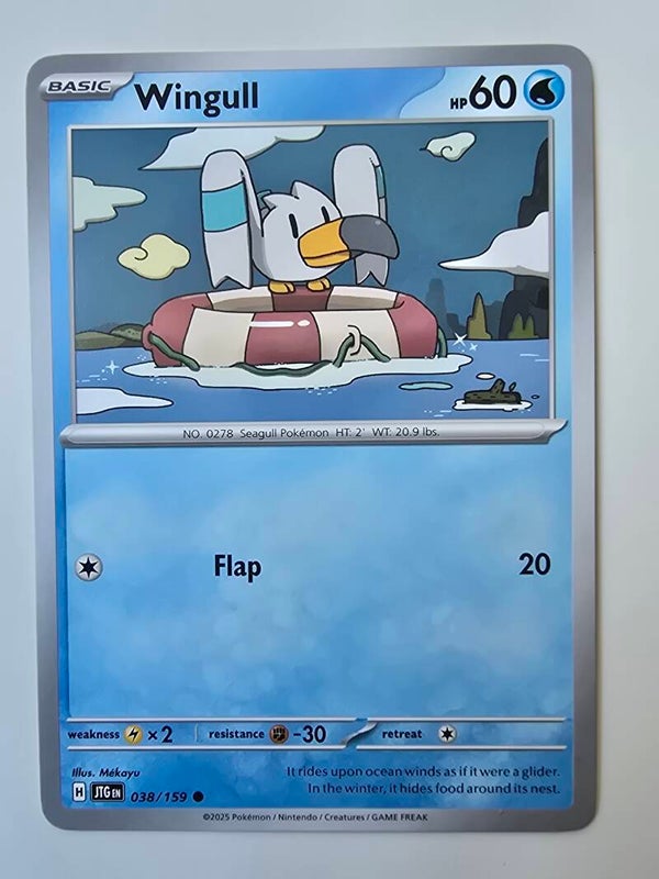 WINGULL (JOURNEY TOGETHER 038/159) (POKÉMON) (TRADING CARD)