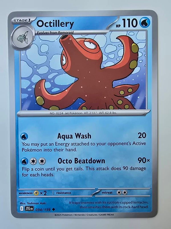 OCTILLERY (JOURNEY TOGETHER 034/159) (POKÉMON) (TRADING CARD)